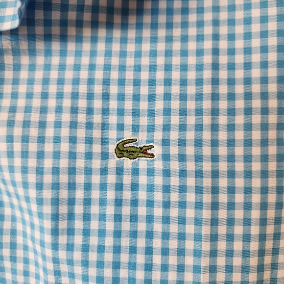 Lacoste Dress Shirt Button-up 3/4 length sleeve - Picture 1 of 5